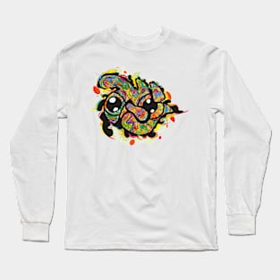 Funky Eyes abstract happy art Long Sleeve T-Shirt